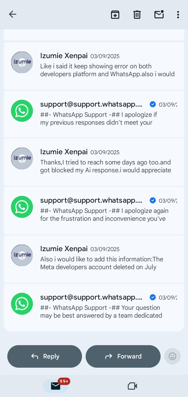 Closed support ticket screenshot